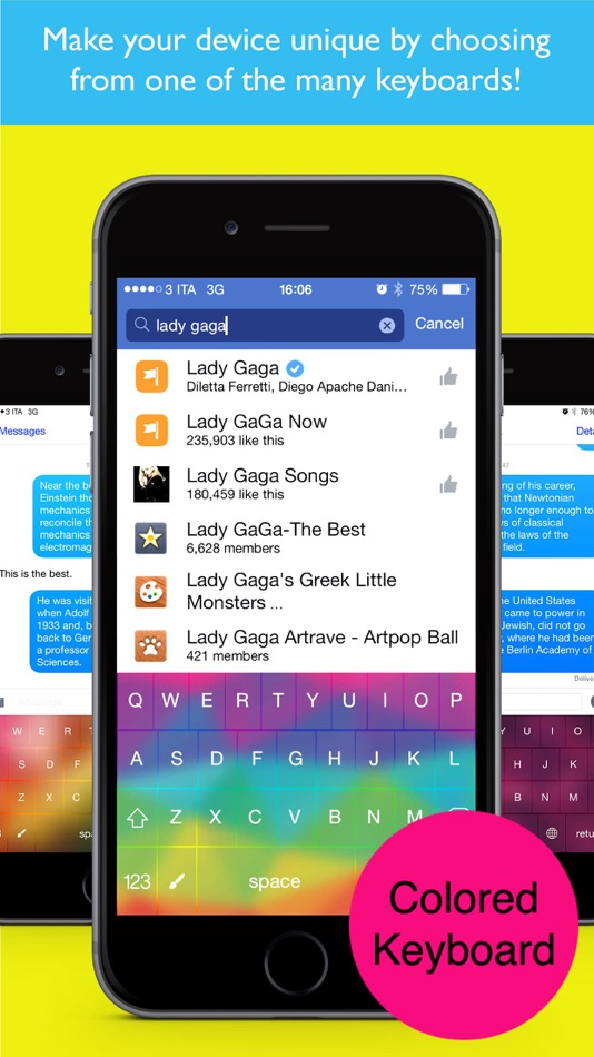 #1. Colored Keyboards Pro (iOS) 由: luca calciano