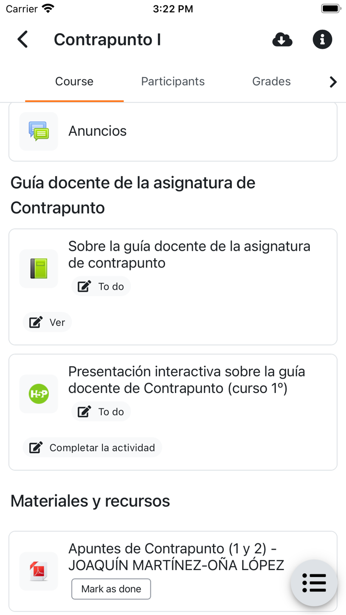 Aula virtual de FernandoAndreo