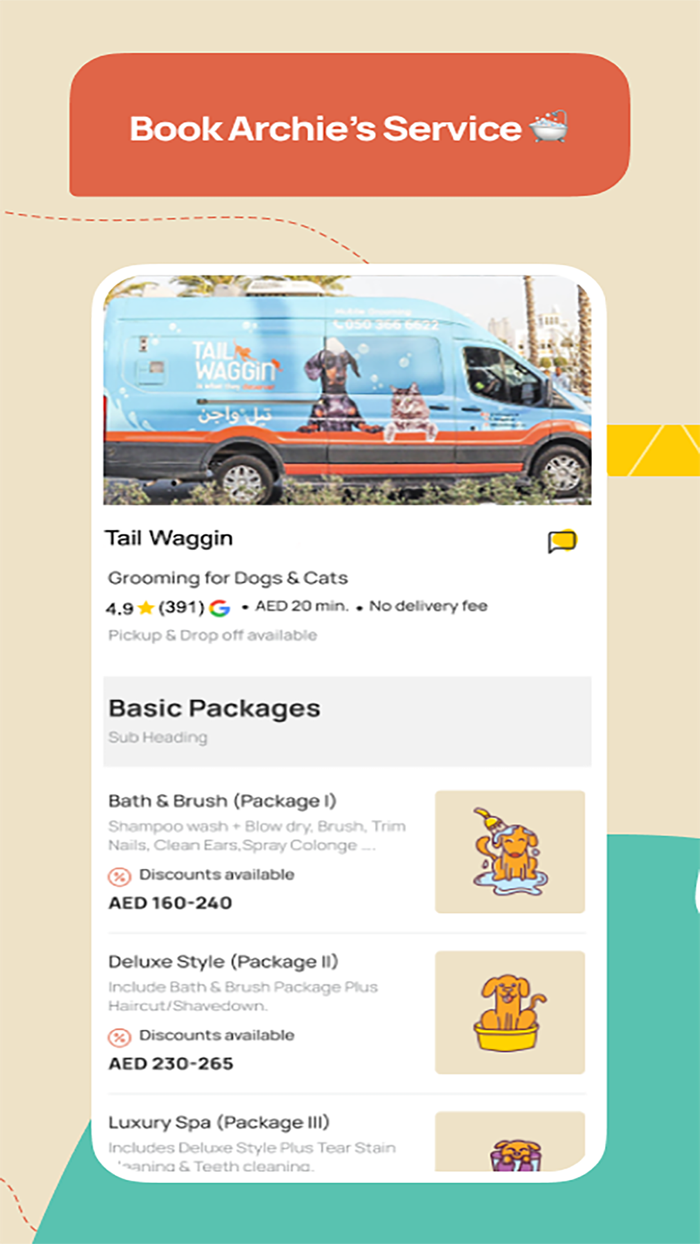 Petspace Pet Grooming App