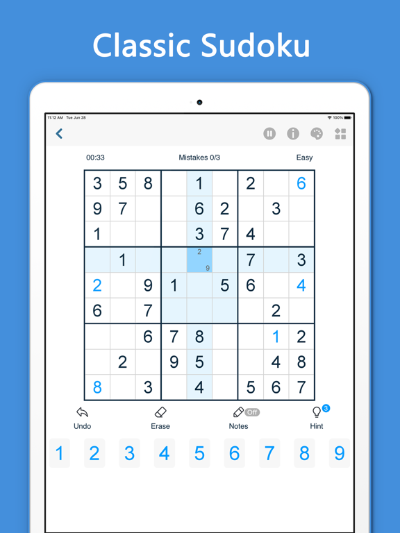 Sudoku - classic sudoku