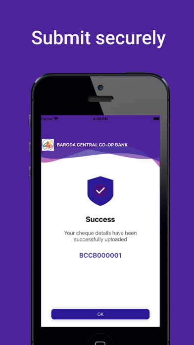 Baroda CCB positive pay Screenshot