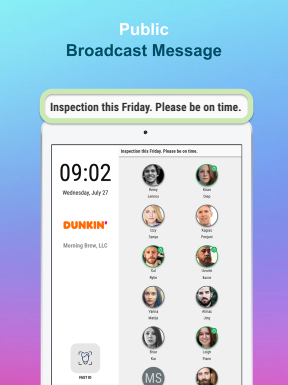 Punchio Kiosk iPad screenshot 9 - Productivity app