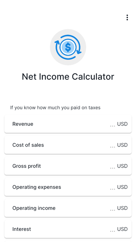#1. Net Income Calculator - CalCon (iOS) 由: Stage Coding