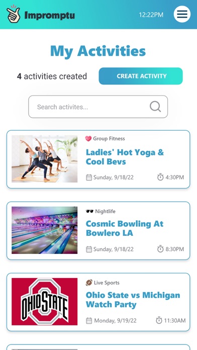 Impromptu App Screenshot