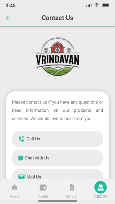 Vrindavan Farm Products Screenshot