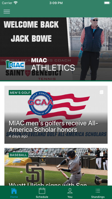 MIAC Athletics Screenshot