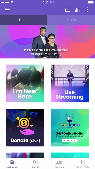 Center of Life Church Screenshot