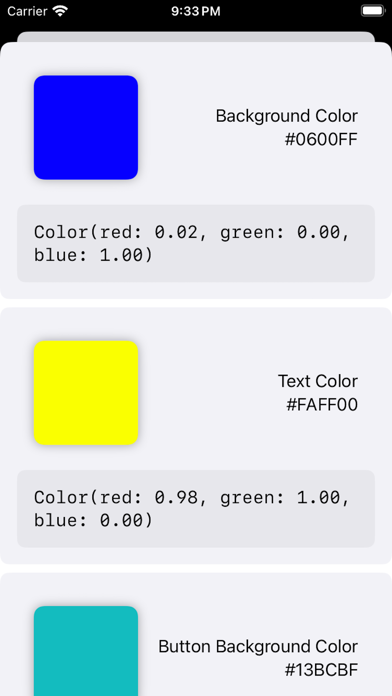 AppColors Screenshot