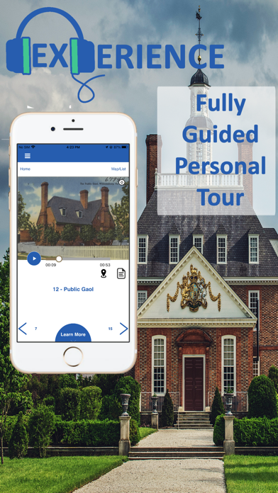 Colonial Williamsburg GPS Tour Screenshot