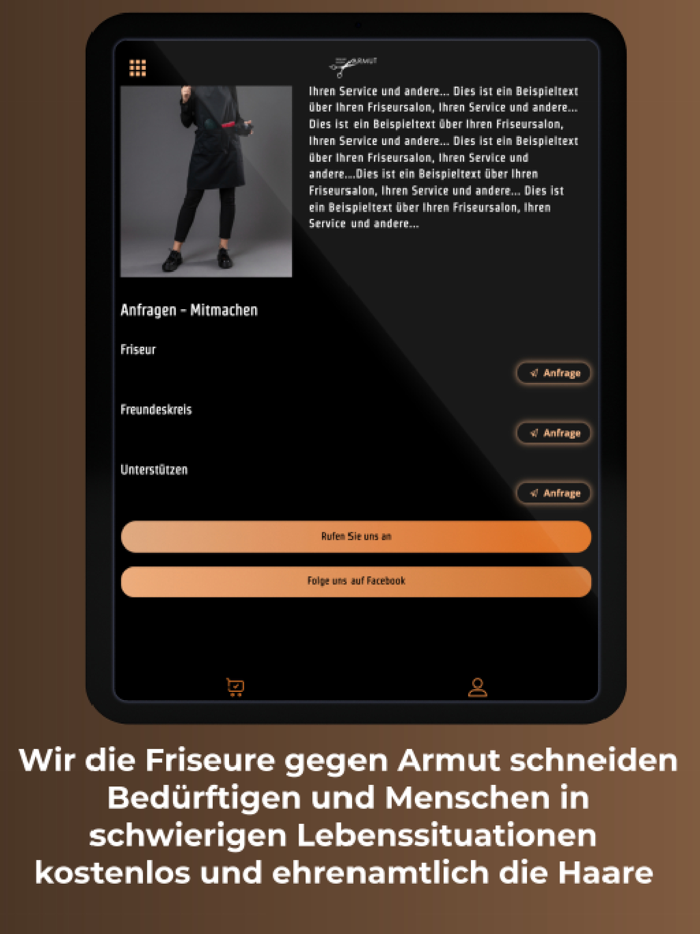 Friseure gegen Armut
