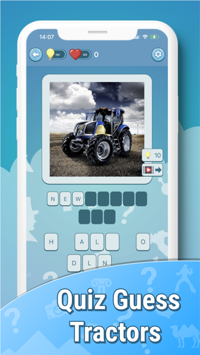 Tractors quiz guess truck farm Screenshot
