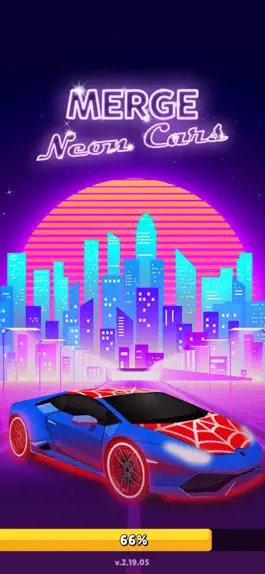 Game screenshot Merge Neon Cars - Merging game mod apk