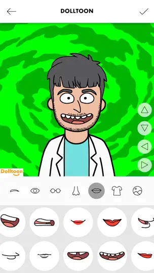 Captura de pantalla de Dolltoon - Cartoon Creator en iPhone 4