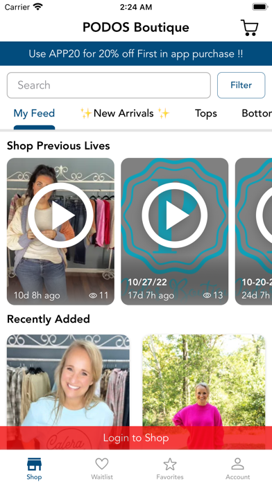 PODOS Boutique Screenshot