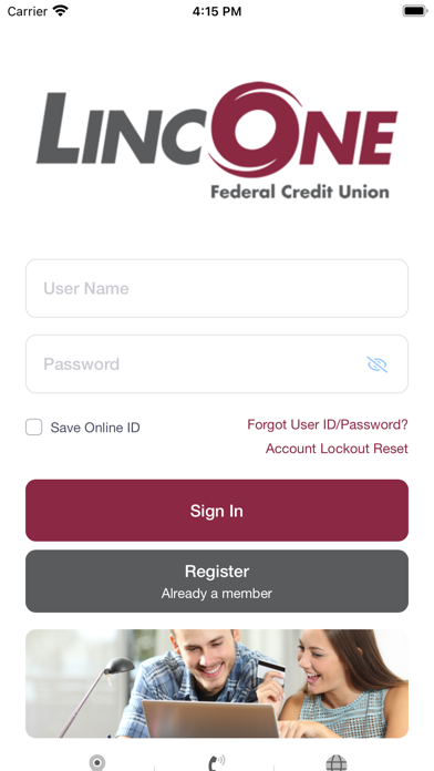 LincOne Mobile Banking Screenshot