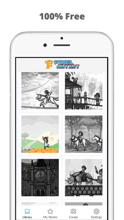 Pixel by number Color art game