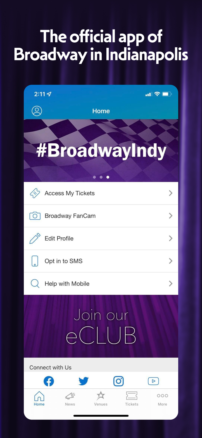 Broadway in Indianapolis