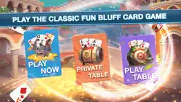 bluff card game iphone screenshot 2
