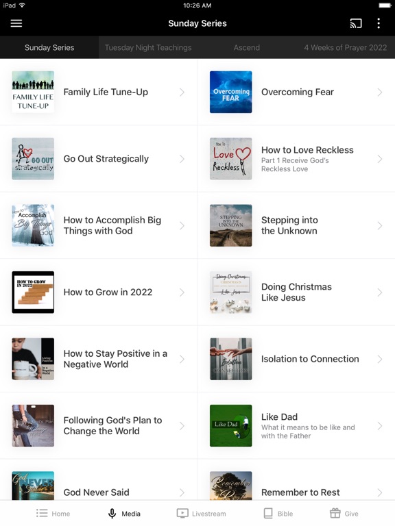 Foothills Community Church iPad screenshot 2 - Education app