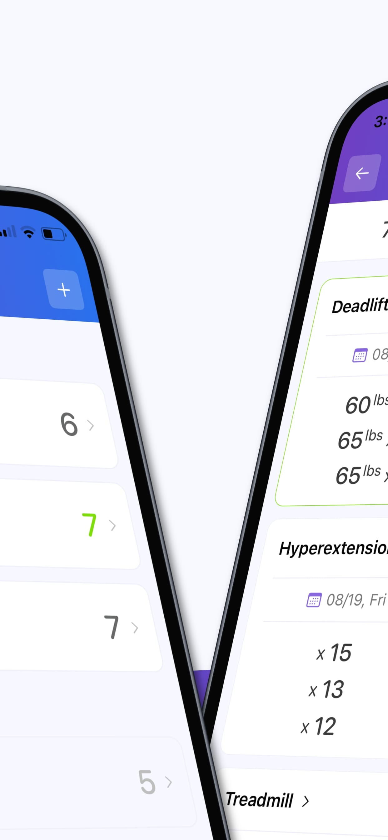Workout log - ListFit