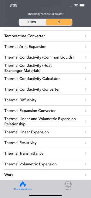 Thermodynamics Calculator on the App Store