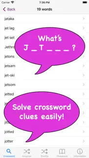 the crossword & anagram solver iphone screenshot 1