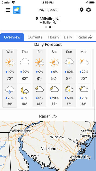 NorCast Weather Screenshot