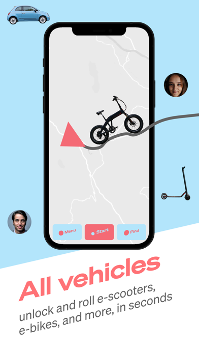 Roll+ ride-sharing platform Screenshot