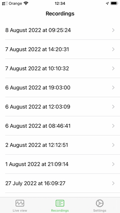 Screenshot #2 pour ECG EKG Viewer for Polar H10