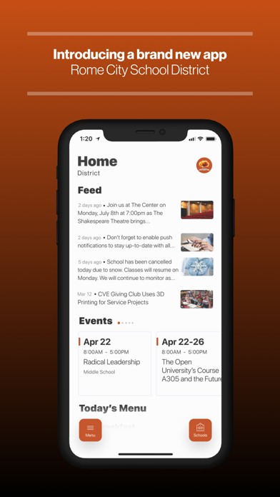 Rome City School District Screenshot