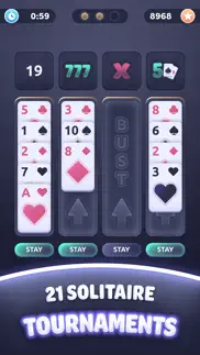 real money solitaire blackjack iphone screenshot 2
