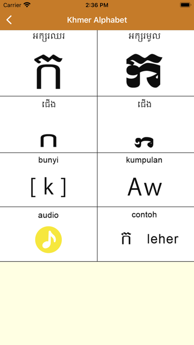 Bahasa Khmer -kemboja- Screenshot