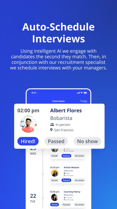 LANDED Employer Screenshot