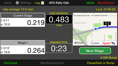 Screenshot #1 pour GPS Rally Odometer