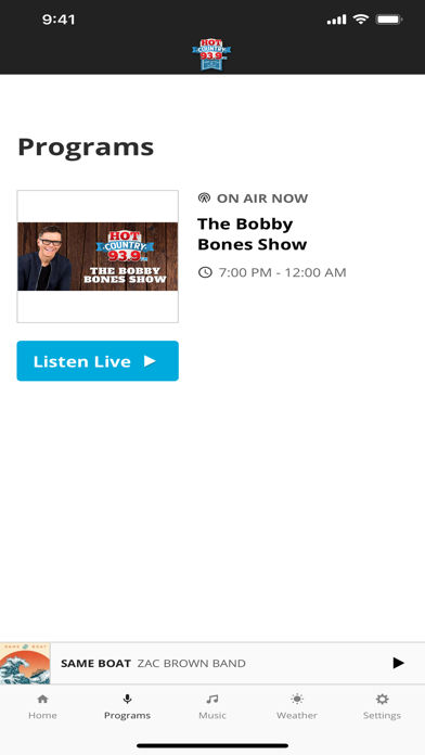 Hot Country 93.9 Screenshot