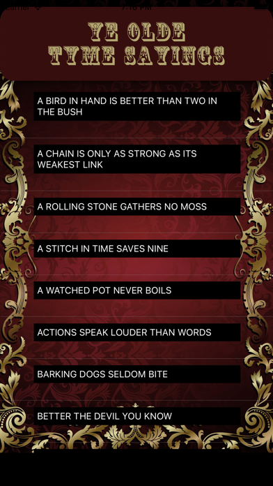 Ye Olde Tyme Sayings Screenshot