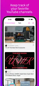 Channel Keeper for YouTube screenshot #1 for iPhone