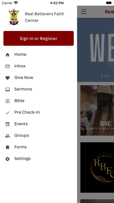 Real Believers Faith Center Screenshot