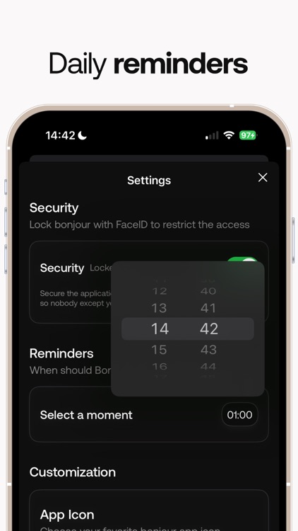 bonjour • diary with lock screenshot-4