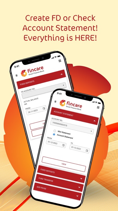 Fincare Corporate Banking Screenshot