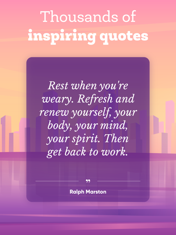 Daily Quotes by Motivation + iPad screenshot 4 - Health & Fitness app