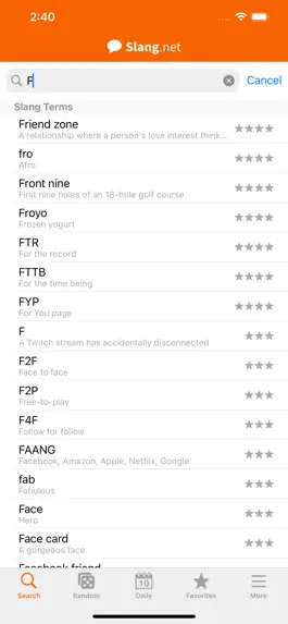 Game screenshot Slang Dictionary apk