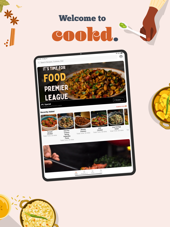 Cookd Recipe Grocery Planner