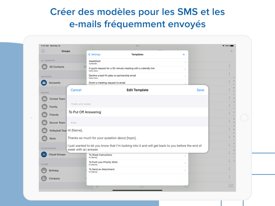 Screenshot #6 pour Contacts Groupes Pro Mail