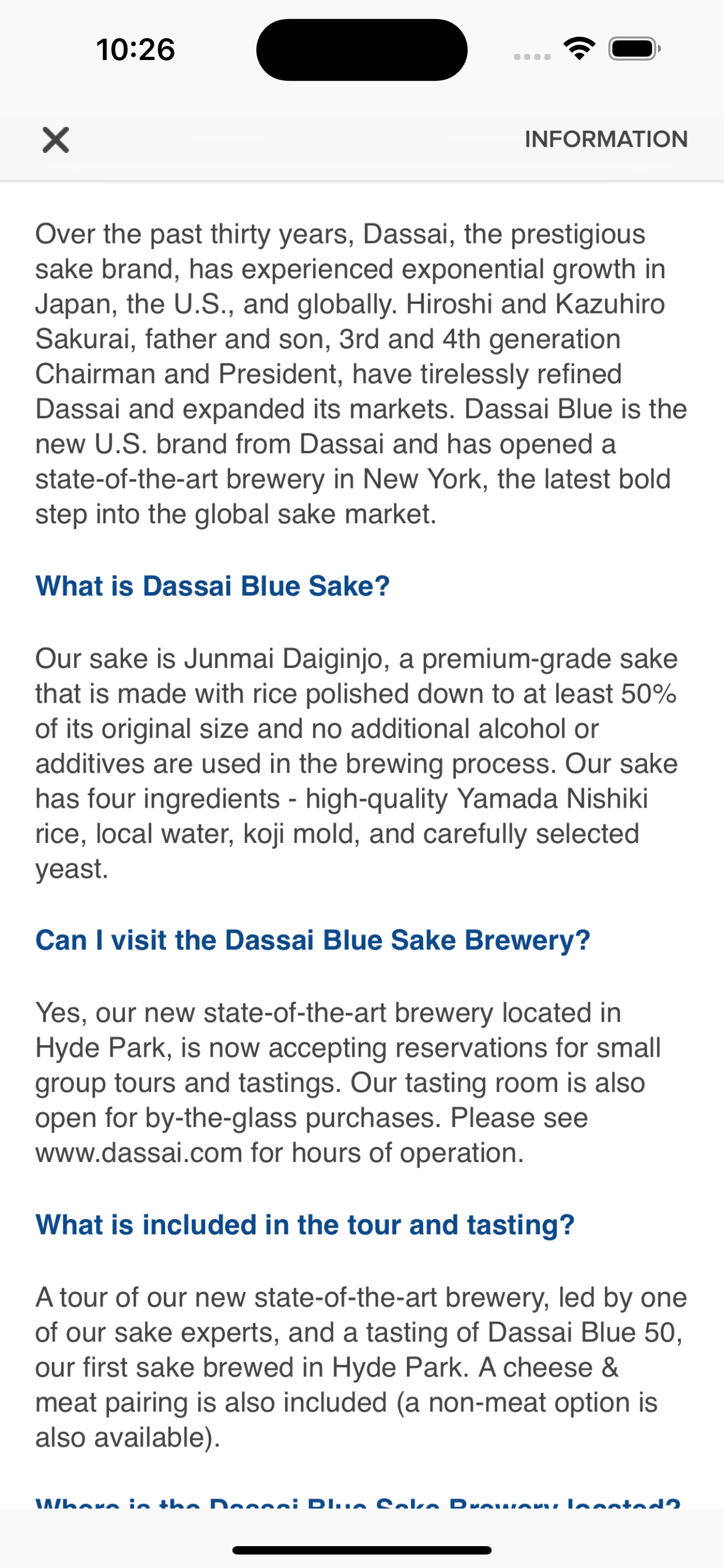 Dassai Blue