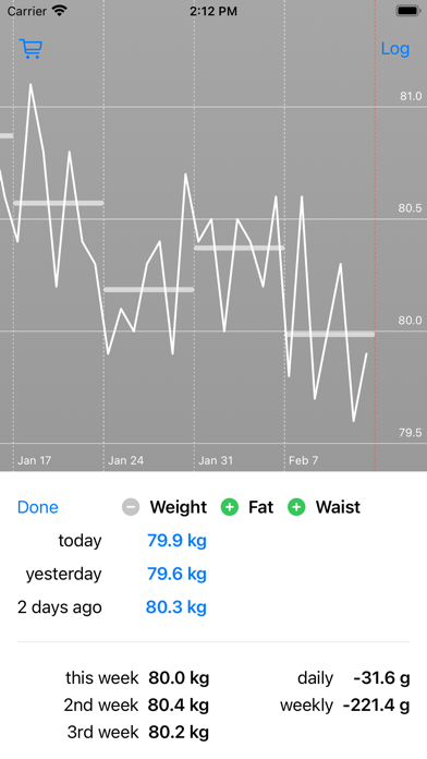 1 Tap Weight Screenshot