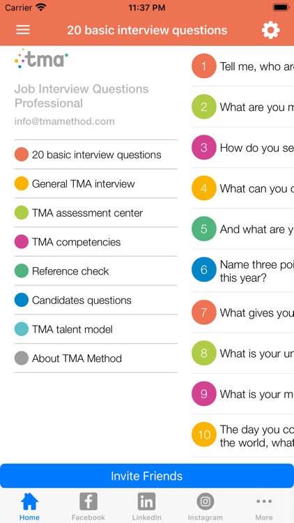 TMA Job Interview Questions