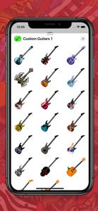 Custom Guitars 1 Stickers screenshot #3 for iPhone