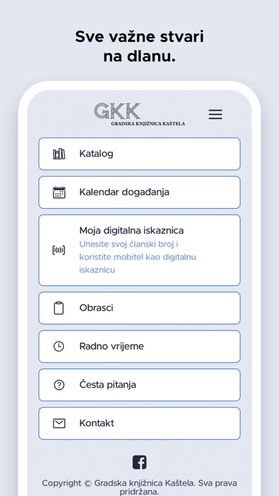 Gradska knjižnica Kaštela Screenshot