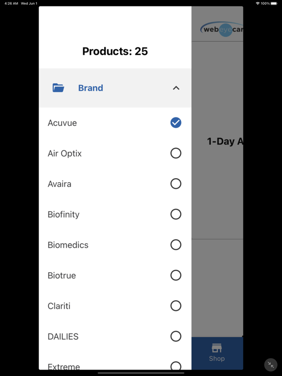 WebEyeCare iPad screenshot 2 - Business app